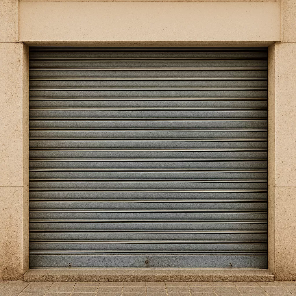 Reparación de persiana metálica de local comercial